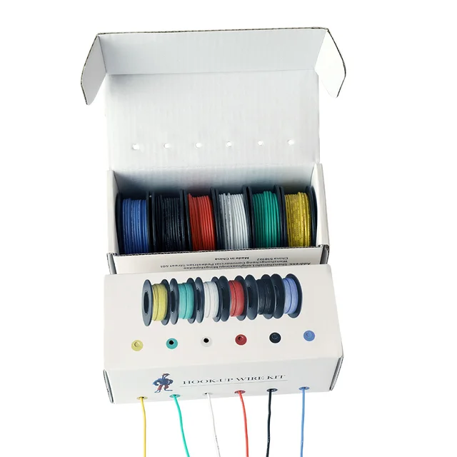 26/24/22/18 awg ( 6 colors Mix Stranded Wire Kit ) Hook-up Electrical Wire Cable Jumper Silicone Insulation Wire Electronic wire Cables Others 875b0e30e76428bc0706b7: 18 AWG 30m|22 AWG 60m|24 AWG 60m|26 AWG 60m