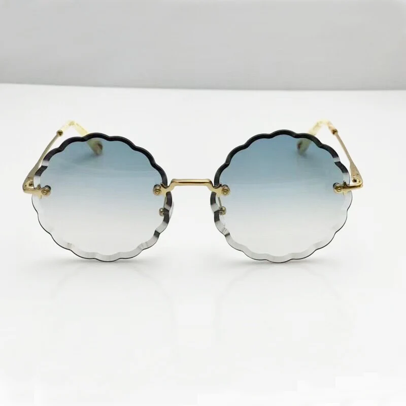 Fashion Oversized Women Sunglasses 2018 New Round Thick Lens Original Sun Glass Brand Name Designer Luxury Glasses Shades  (6)