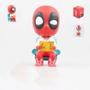 

Deadpool on Toilet Funny Figure Q Version DEADPOOL Doll Collectible Model Toy Figurine