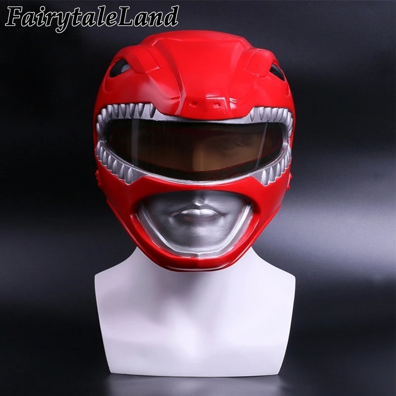 halloween looks Tyranno Ranger Prince Geki Cosplay Helmet Halloween Party Mask Red Ranger Role Playing Props halloween costumes for adults