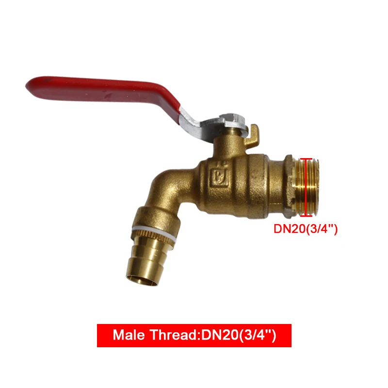 Латунь трубы клапана DN15 DN20 клапан для нагреватель для воды, газа, масла 1/2 ''3/4'' наружная резьба медный нагревательный прибор шаровой клапан - Цвет: DN20