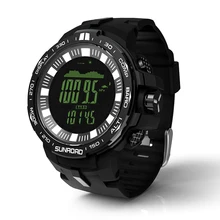 SUNROAD Мужские Цифровые спортивные часы-водонепроницаемые барометр компас альтиметр температура секундомер для мужчин и женщин Relogio наручные часы