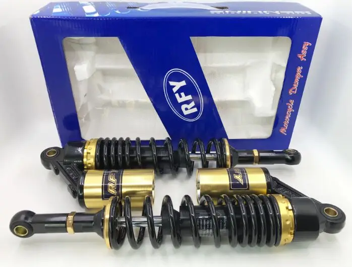 

2 pcs 360mm Motorcycle Air Shock Absorber Rear Suspension for HONDA SUZUKI YAMAHA Kawasaki Aprilia KTM Benelli black gold