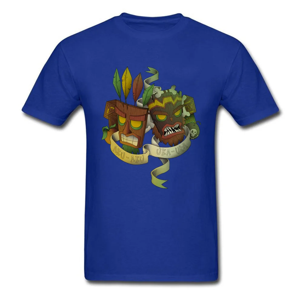 aku uka brothers 7215 Top T-shirts Short Sleeve Casual Newest Mens NEW YEAR DAY Tops & Tees Casual Tee-Shirts O Neck Pure Cotton aku uka brothers 7215 blue