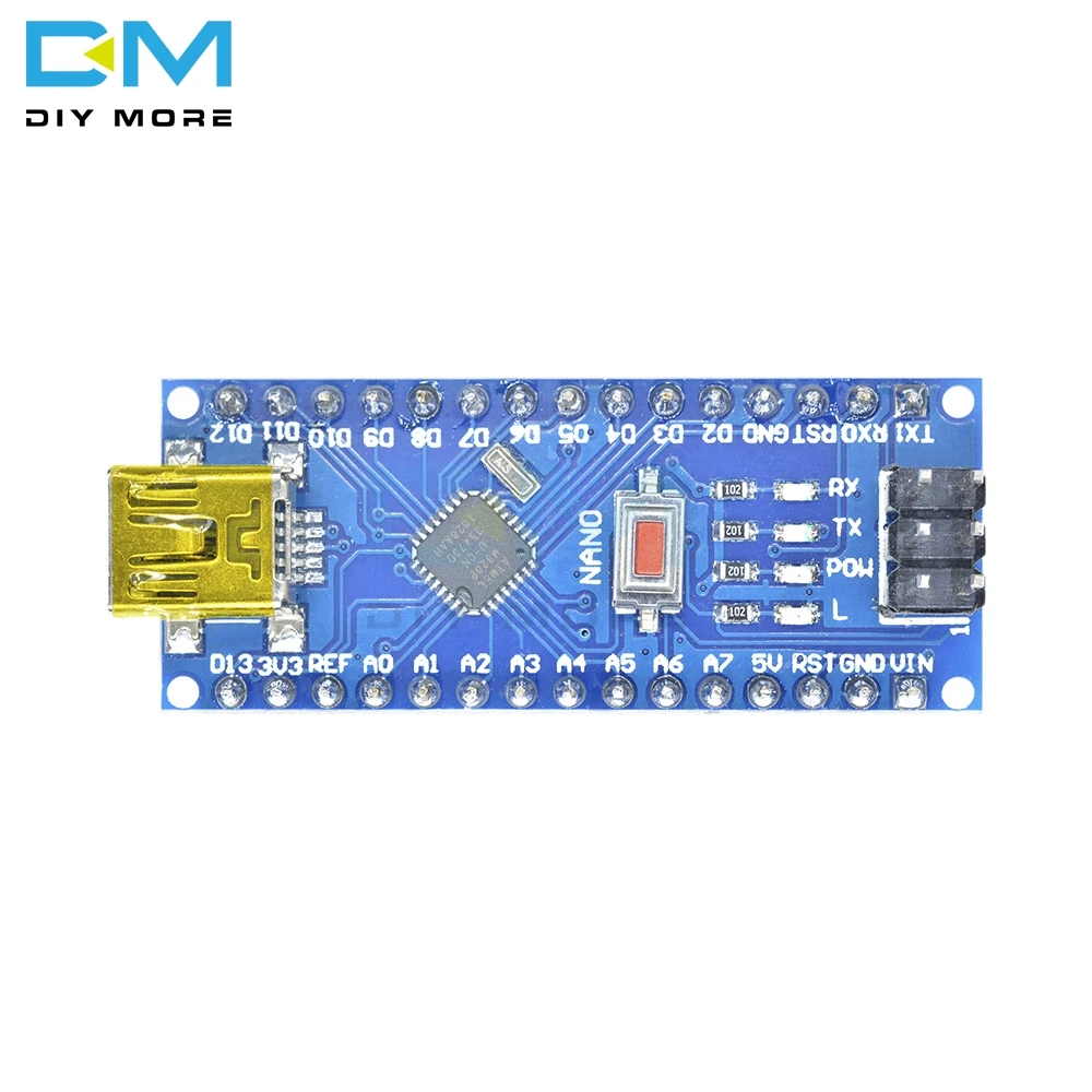 5 шт. CH340 NANO V3.0 3,0 Mini USB Atmega328 ATmega328P модуль 5 в 16 м 16 МГц микроконтроллер драйвер платы для Arduino
