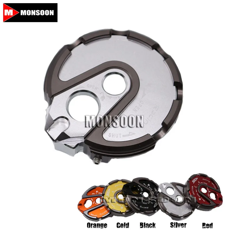 

For YAMAHA BWS125 BWS 125 Motorcycle CNC Aluminum SEAT LOCK COVER CAP Silver