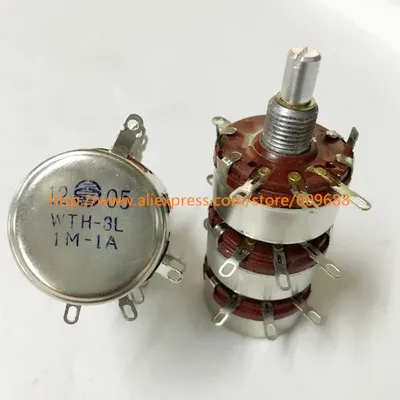 

WTH-3L 3 layer dual potentiometer WTH (118) 2W 4K7 10K 100K 220K 470K 680K 1M
