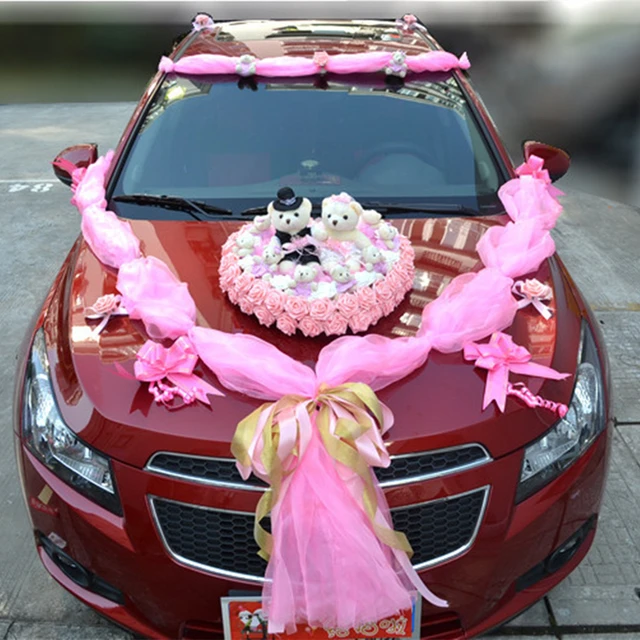 Aggregate more than 159 wedding car decoration with flowers super hot
