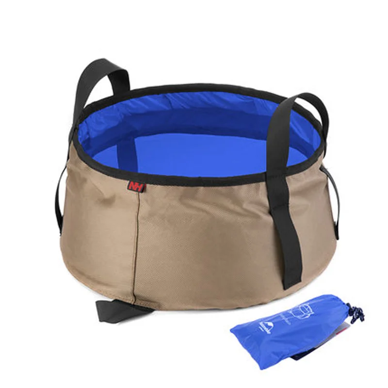 10L Foldable Portable Washbasin Basin Outdoor Travel Bucket Bowl Sink Camping Washing Bag Water Bucket Footbath Free Shipping