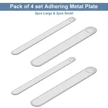 1Set Adhesive Magnetic Metal Plate Pen Stickers Cover Holder Grip For Apple Pencil 2nd Accessories