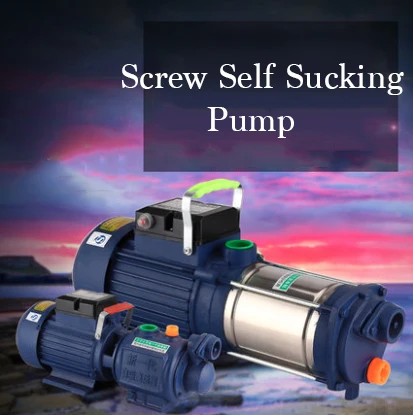 Automatic 2 2kw Cast Iron Self priming Booster Pump 100m Low Noise Screw Pump Electrical Self