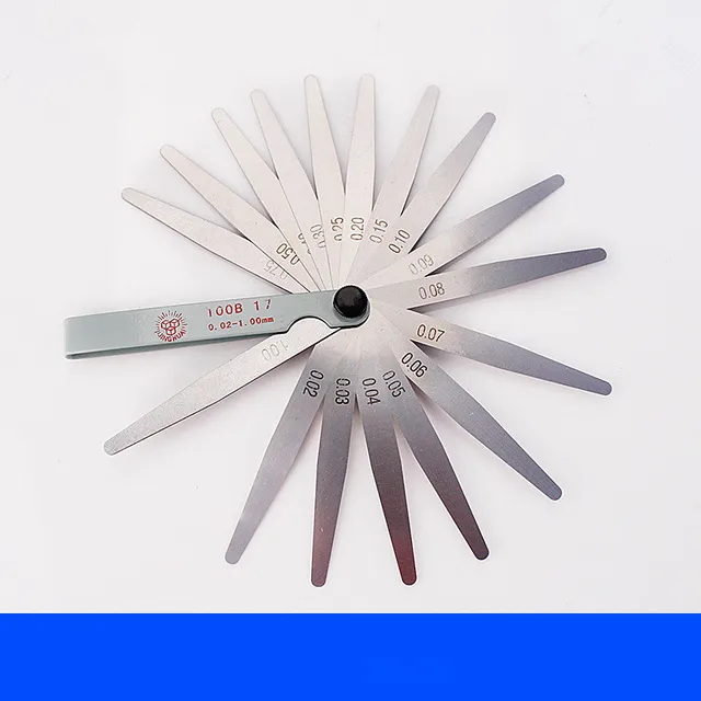 10PCS 1 Metric Thickness Value Feeler Gauge 0.02 1Mm Measuring Tool For
