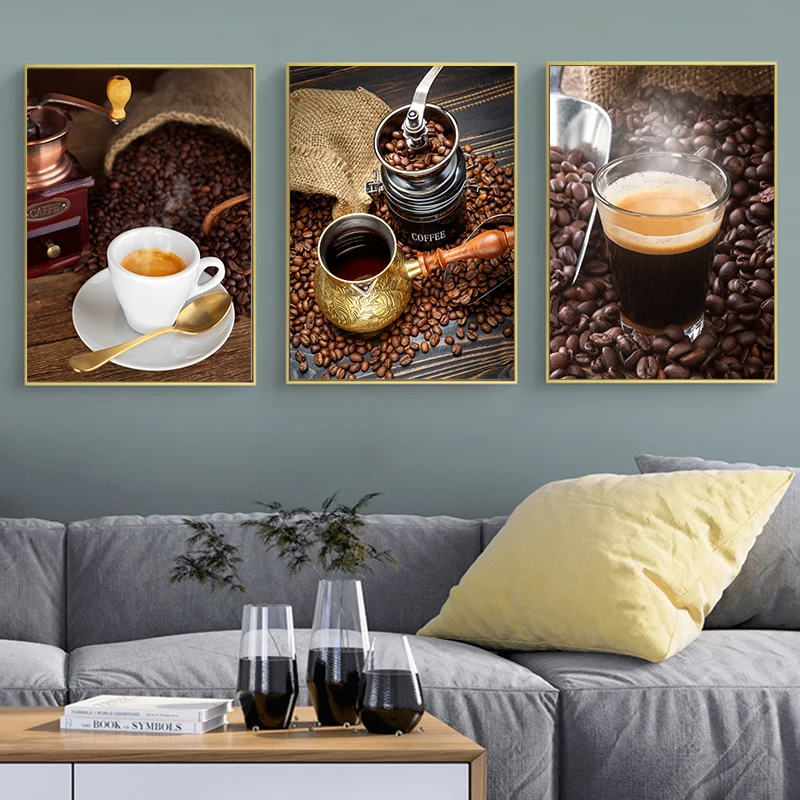 

Hand Grinding Coffee Coffee Theme Photography Canvas Posters Print Modern Wall Art Pictures For Living Room Dinning Room Cafe