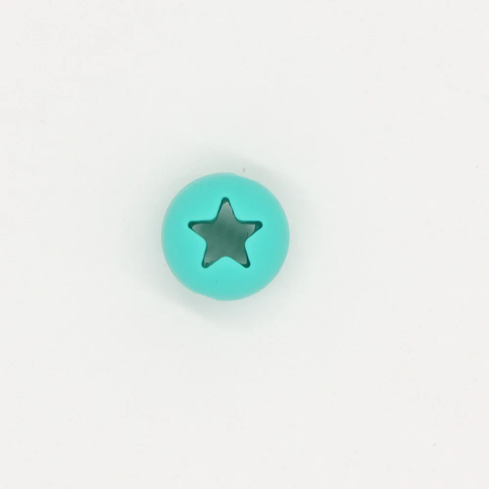 TYRY. HU 25 шт. креативные полые силиконовые бусины в форме звезды для детского ожерелья или браслета для изготовления пищевого силикона, игрушки для прорезывания зубов - Цвет: 8