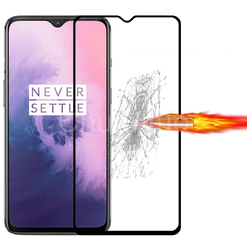 Закаленное стекло премиум класса 75 шт./лот 2.5D для Oneplus 7 полное покрытие экрана