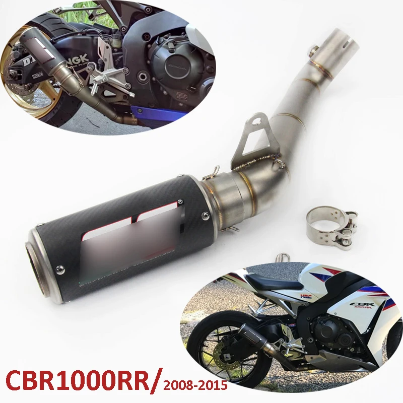 

Sllip On CBR1000RR For Honda Motorcycle Exhaust System Slip on Middle Mid Link Pipe for Honda CBR1000RR 2008-2011 2013-2016