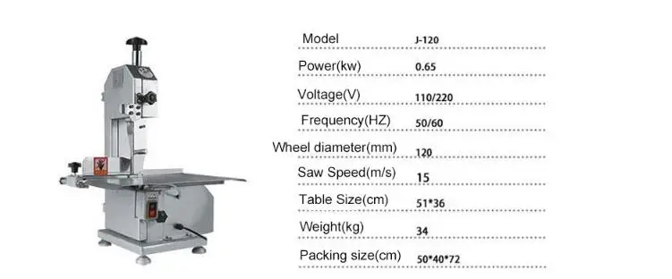 Машина для распиловки костей электрическая ломтерезка для мяса и кости рыбы говядины ребра коммерческая машина для резки кости измельчитель мороженого мяса 110 В/220 В