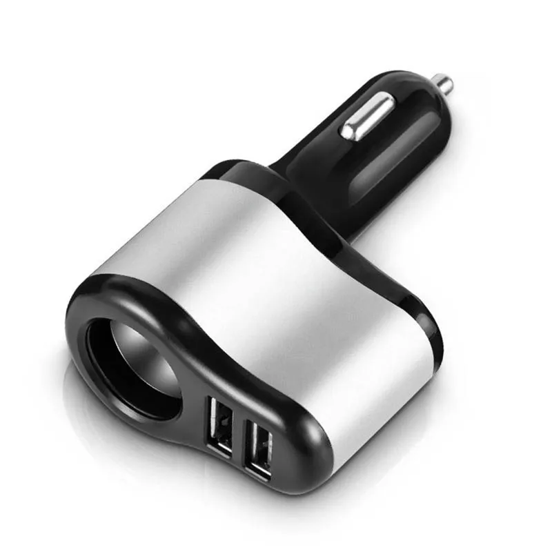 3 in 1 Dual USB Universal Mobile Phone Car Charger Cigarette Lighter