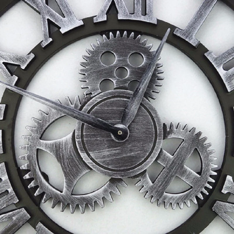 Meijswxj 3D настенные часы в стиле ретро Wandklok, круглые Настенные часы в Европейском стиле, классические настенные декоративные принадлежности для гостиной