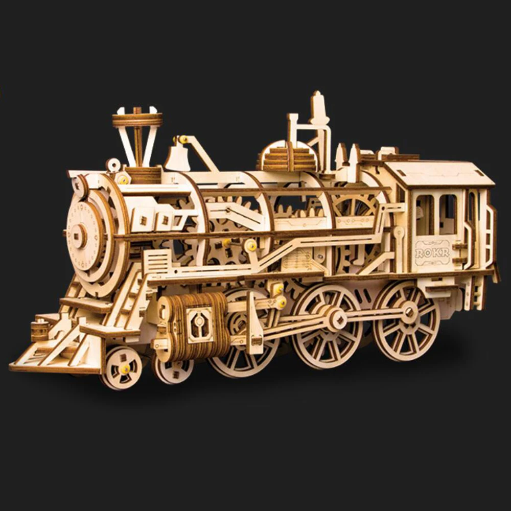 Creative DIY Laser Cutting 3D Vehicle Truck Model Wooden Toys Puzzle