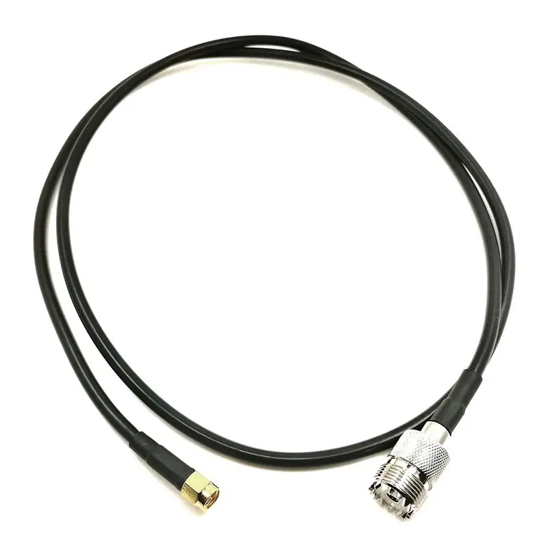 

RF LMR200 SMA Male to UHF SO-239 Female Coaxial Antenna Connector 43inch /3,6ft/110cm