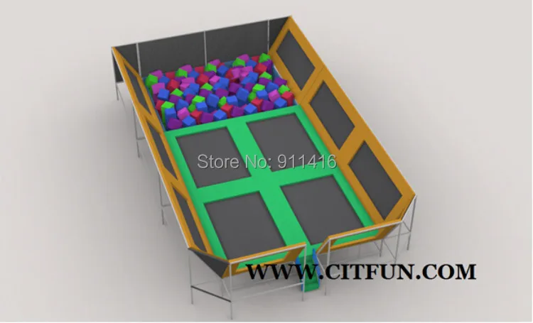 Высоко настраиваемый коммерческий Батутный парк в аренду CIT TP141123|trampoline pads|trampoline