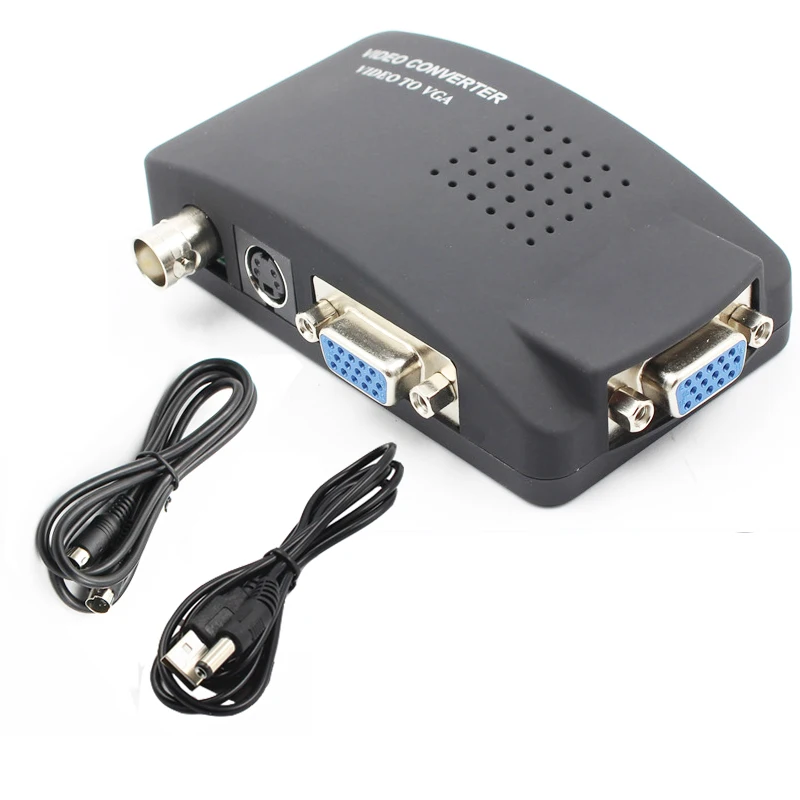 Hdmaters VGA S-video BNC to VGA конвертер сплиттер с питанием для камер видеонаблюдения