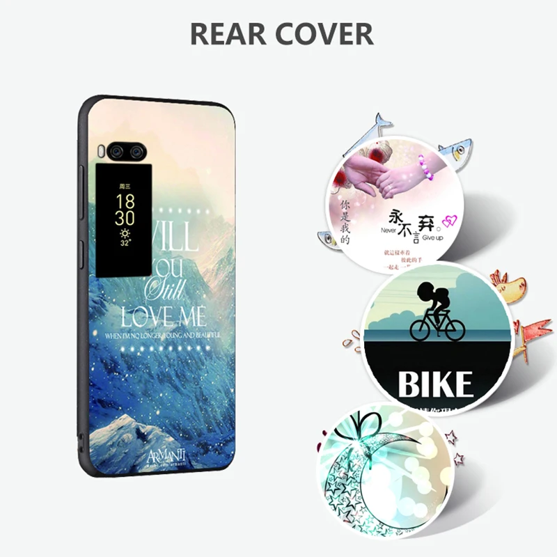 Meizu pro 7 plus Case Original Cover for Meizu pro 7 plus Case bag Cover Skin Wolf Fish Skull pro7 plus Fundas 100% BiNFUL 2