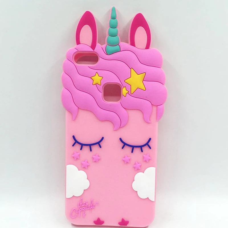 

Pink Unicorn Cat Case For Huawei P8 Lite 2017 Cute Silicone Cover Soft Coque For Huawei P10 Lite Capa For Huawei P9 Lite 2017