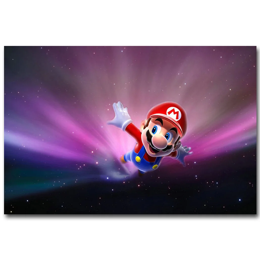 Super-Mario-Galaxy-Art-Silk-Fabric-Poster-Print-13x20-24x36-inch-Vedio ...
