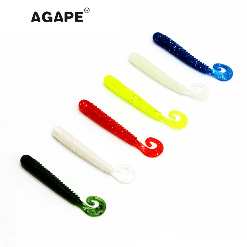 

Agape Fishing Lure Soft Lure Silicon Bait Soft Bait ADSL101/BLST2.5 10pcs 63mm 1.4g