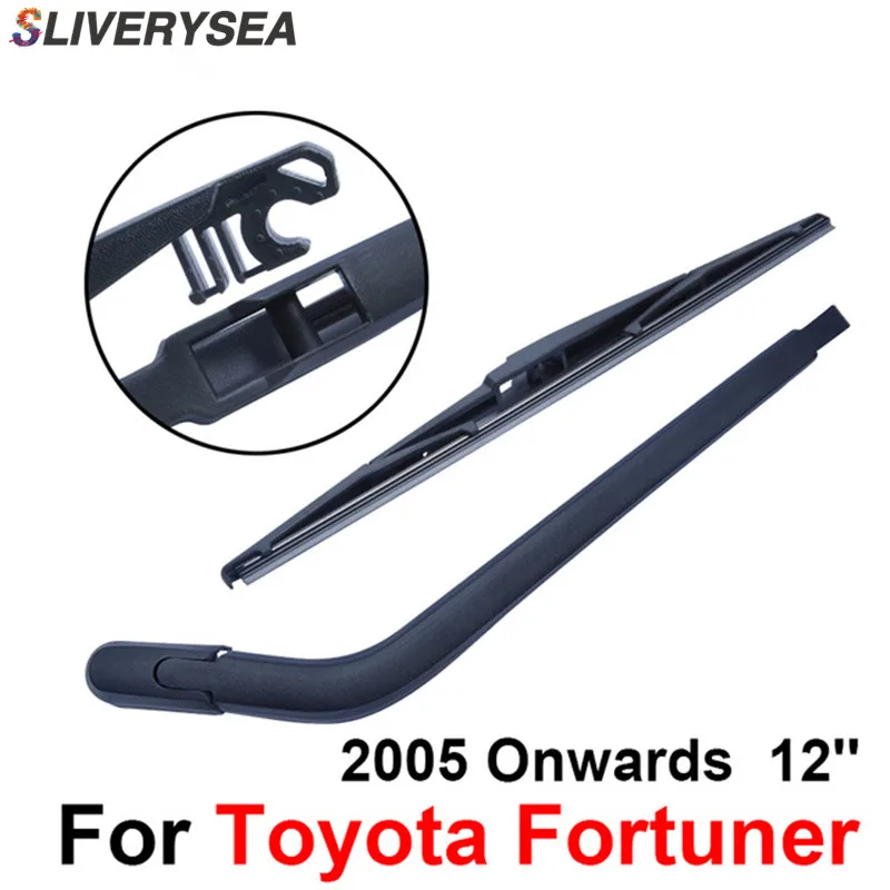 

SLIVERYSEA Rear Windscreen Wiper and Arm For Toyota Fortuner 2005 Onwards 12'' 4 door SUV High Quality Iso9000 Natural Rubber