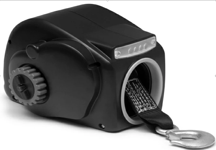 10000lbs 12v Electric Trailer Winch With Strap For 24ft Boat Freshwater