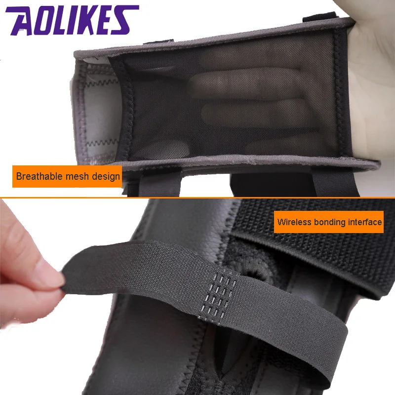 AOLIKES 1 шт. браслеты для рук регулируемый браслет стальной запястья поддержка шина