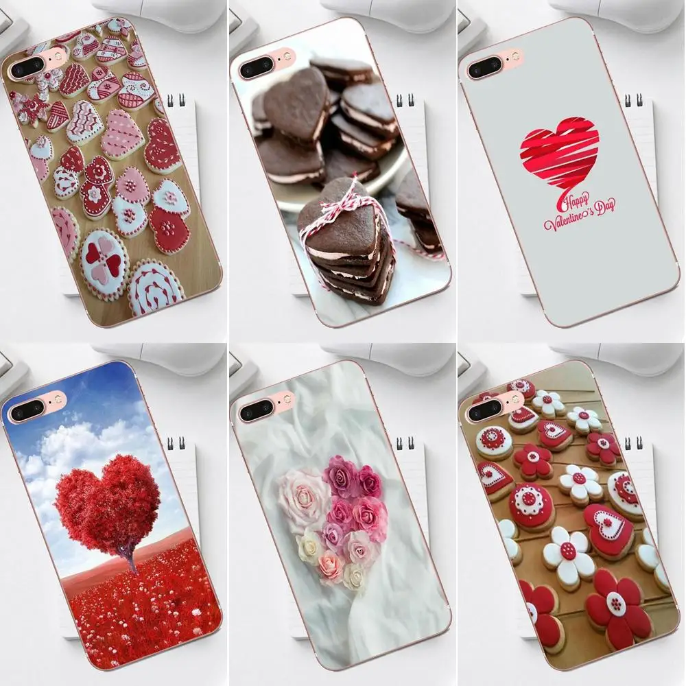 Qdowpz красивый Валентин в форме сердца для iPhone 4 4S 5 5C SE 6 6S 7 8 Plus X XS Max XR Galaxy A3 A5 J1 J3 J5 J7