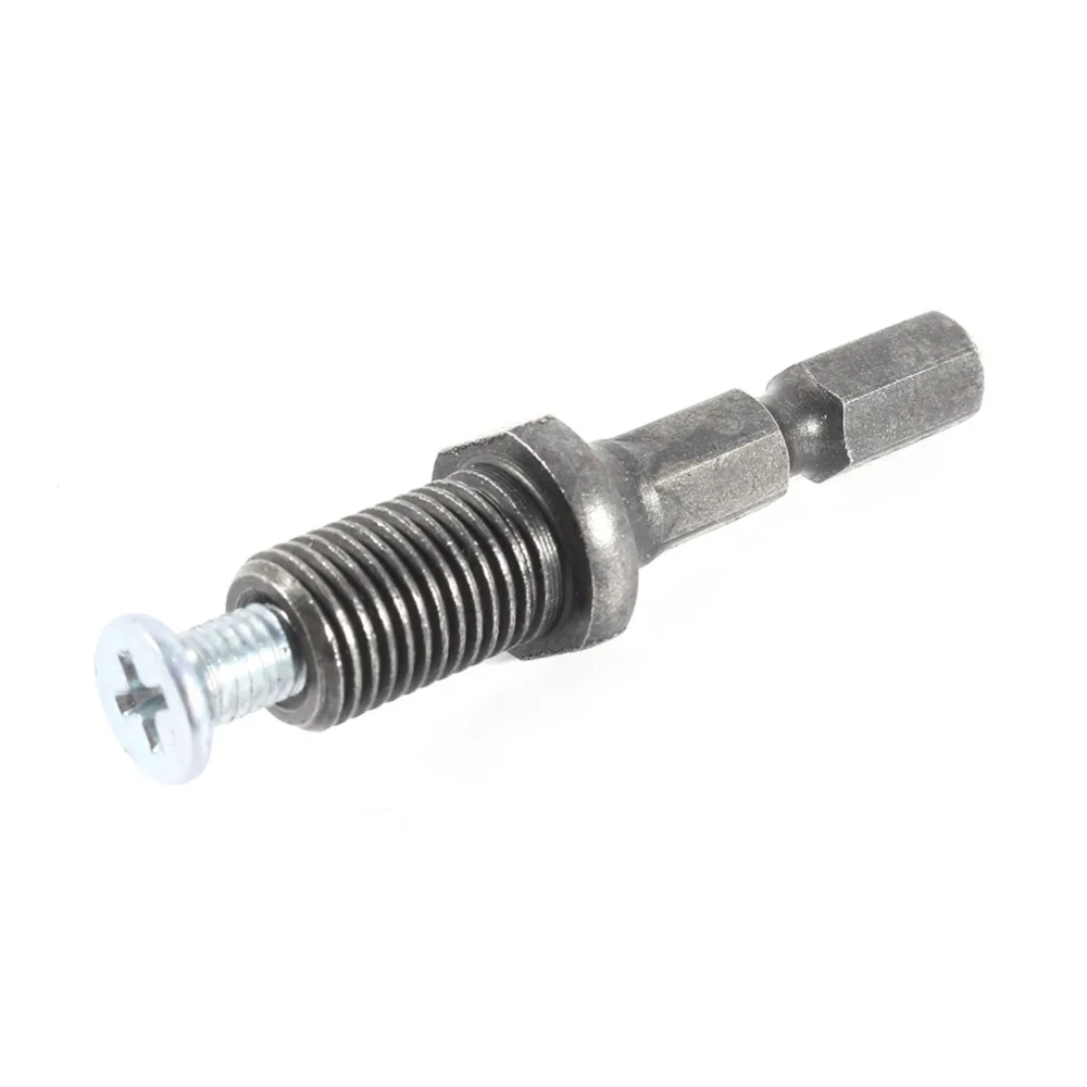 

Electric Hammer Drill Chuck Hex Shank Adapter Thread 3/8"-24UNF with Screw