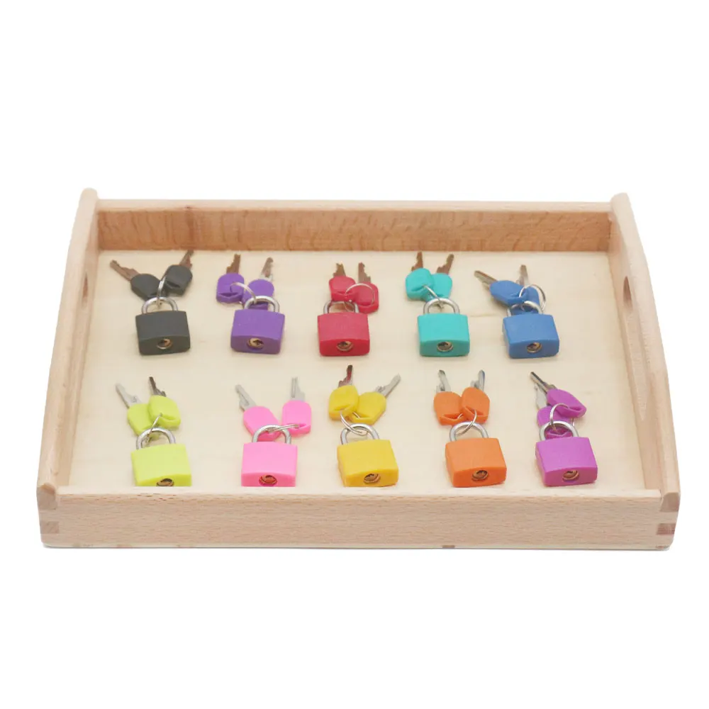 

Montessori Educational Wooden Toys For Children Lock Set/Teeth/Clip The Ball Practical Life Learning Montessori Games B1586T