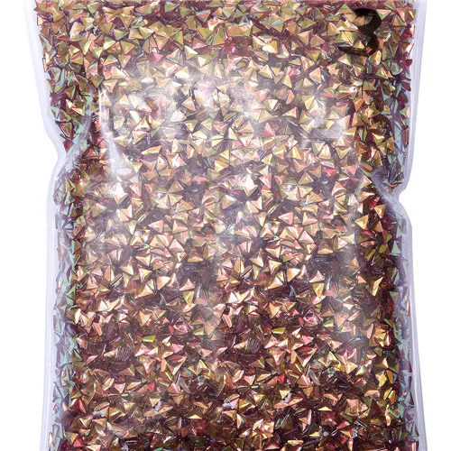 color3-50g 50 г/пакет блеск для ногтей AB хамелеон блестка Единорог Блестящий треугольник Конфетти Для УФ-геля 3D украшения для ногтей - Цвет: color3-50g
