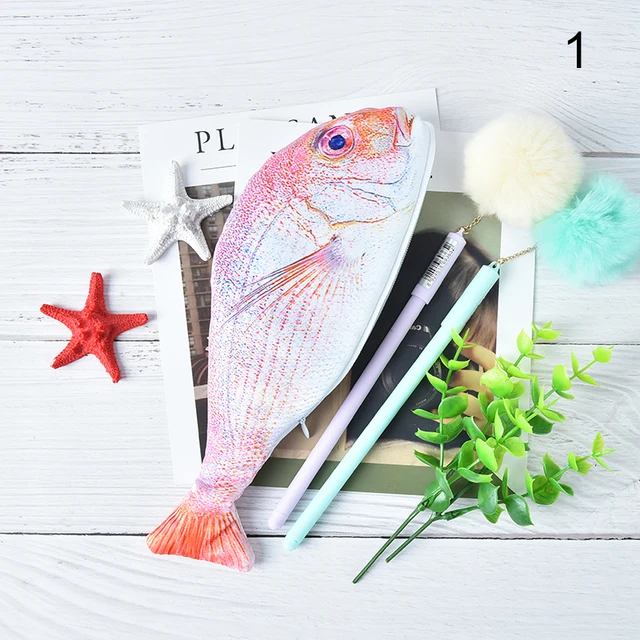 Creative Kawaii Cloth Pencils Bags Korea Style Fish Shape Pencil Case ...