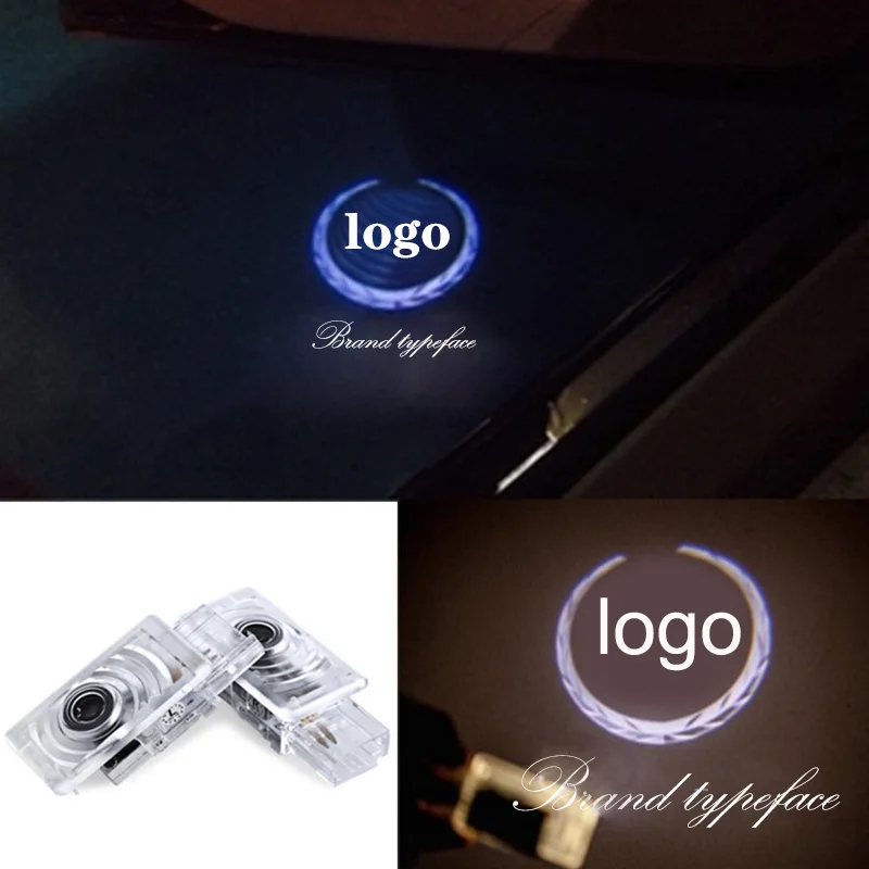 

2 pcs car door light Laser projection lamp car LED decorative light Suitable for Cadillac SRX XTS ATS welcome light