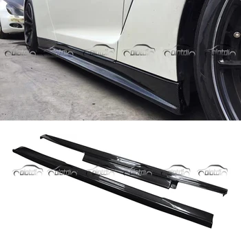 

N Style Side Skirts Carbon Fiber Body Kits Spoiler Extension Lips For GTR35 OLOTDI Car Styling