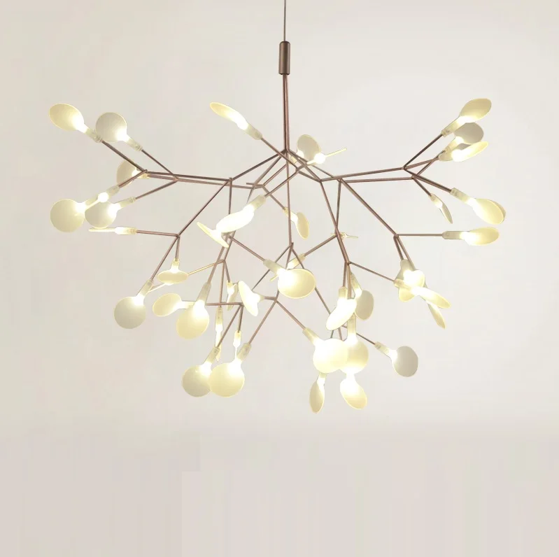 

Growing LED Light in Polycarbonate Lens Leaves,Rotating Stem, Ultra Thin Modern Chandelier