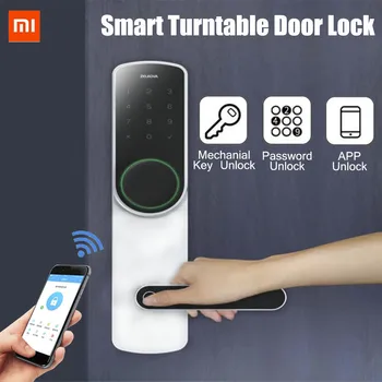 

Xiaomi Zelkova Original Smart Turntable Door Lock Fingerprint Password Keyless Intelligent Security Lock