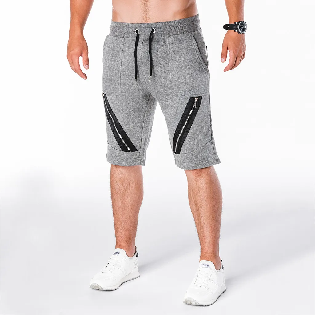 Короткие мужские модные шорты с эластичным поясом расслабляющий чистый цвет спортивные домашние штаны шорты мужские