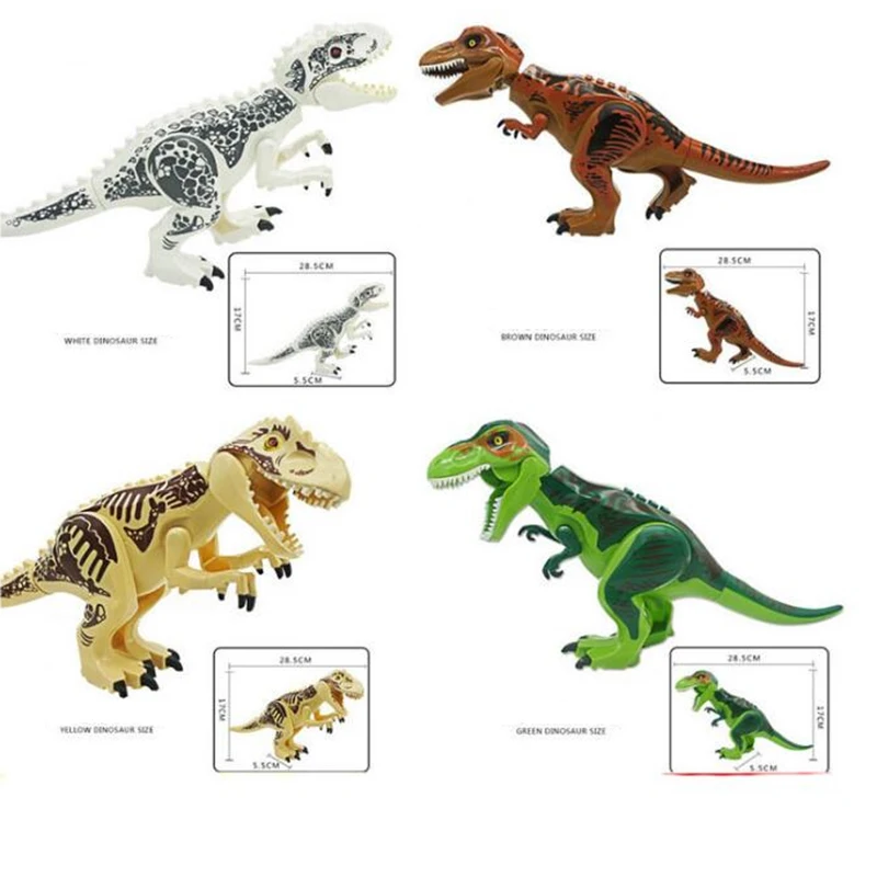 

Simulation dinosa Brutal Raptor Building Jurassic Blocks World MINI Dinosaur Figures Tyrannosaurus Rex Bricks Toys For Children