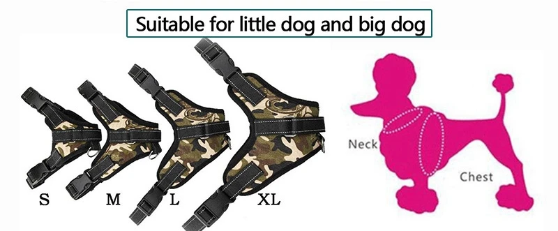 Dog Harness For Small Large Dogs Pet Products Big Adjustable Dog-Collar Harness Leash Lead Vest Dog Harness Chihuahua K9 Supplies Accessories  (6)