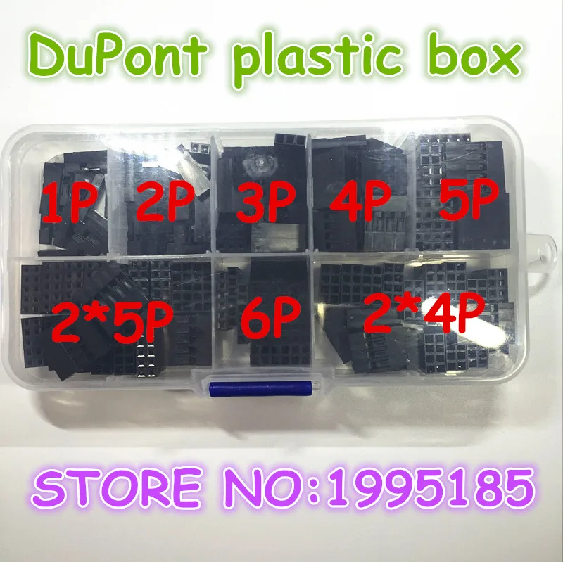 

150PCS 2.54mm Plastic Dupont Jumper Wire Kit With Box 1P 2P 3P 4P 5P 6P 2*4P 2*5P Wire Plug Cable Housing Female Pin Connector