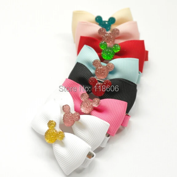 Minnie Mouse sparkle resin flat back diamante glitter dummy hair bow15.jpg