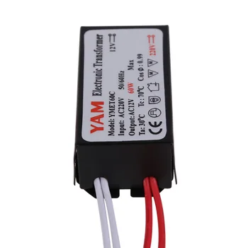 

New Style AC220V to 12V 60W Electronic Transformer Driver for G4 Halogen lamp Bulb Lighting Adapter Parts DA