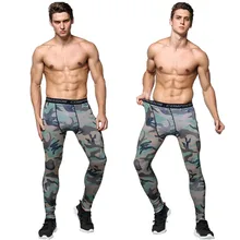 Камуфляжные мужские быстросохнущие компрессионные колготки для бега спортивные штаны для фитнеса эластичные спортивные Леггинсы Длинные Сексуальные штаны для бега
